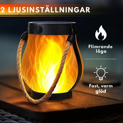 SolGlöd™ - Utomhuslantern med verklig flamljuseffekt