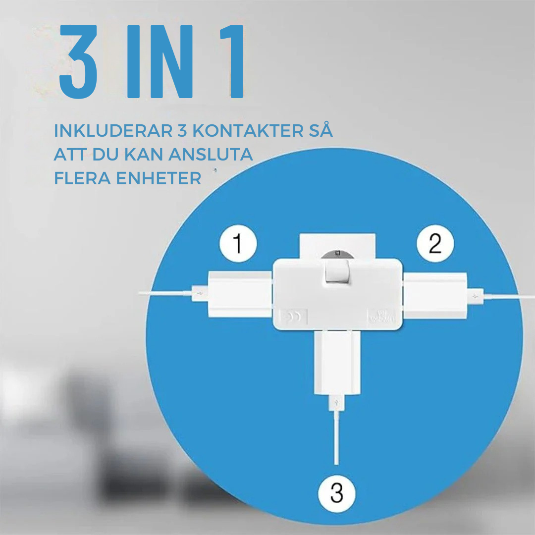 FlexiStik™ 180° Vridbar Eluttag