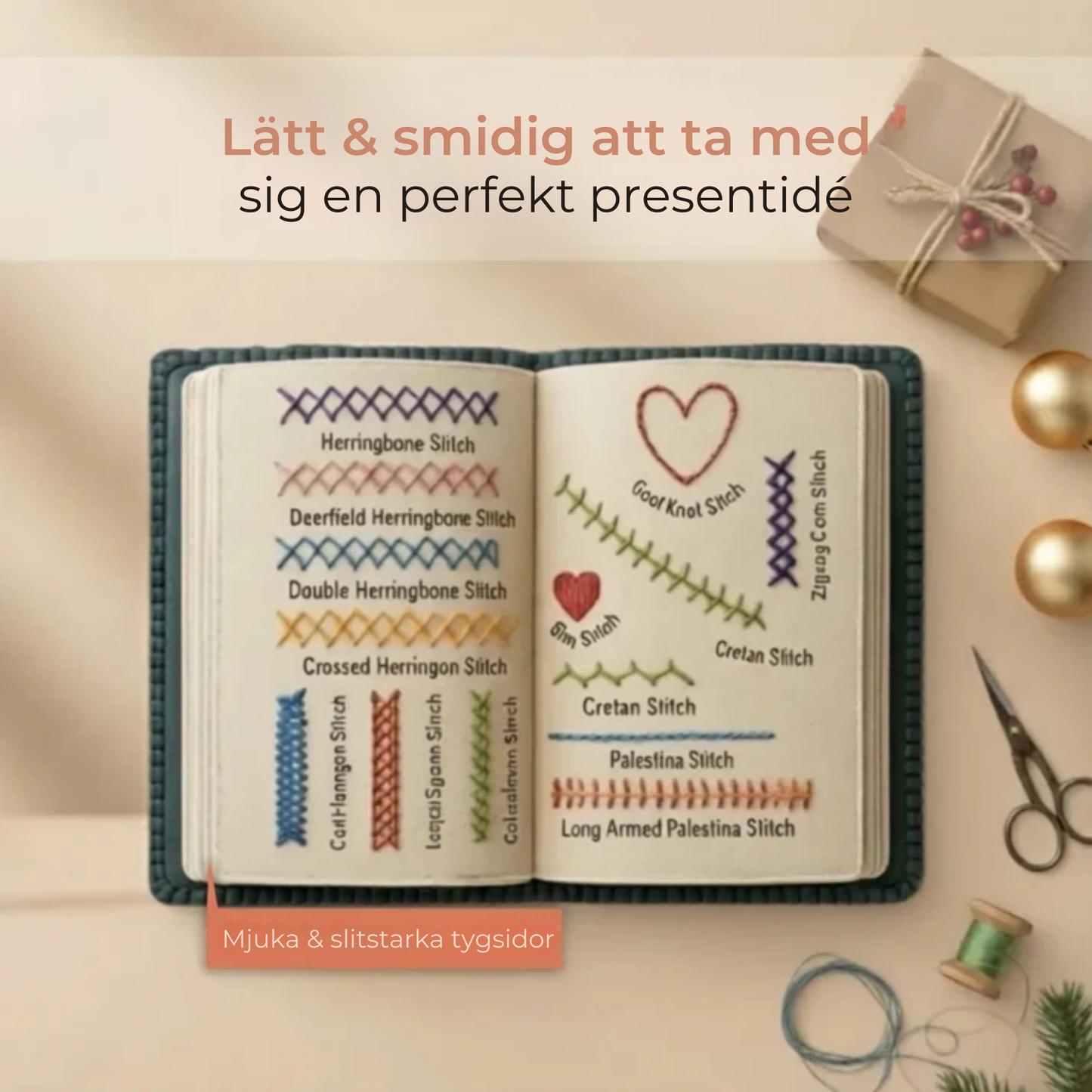 Broderibok™ – med tydliga mönster och steg-för-steg