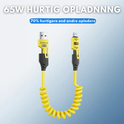 FlexiLadd™ 4-i-1 Utdragbar Laddkabel