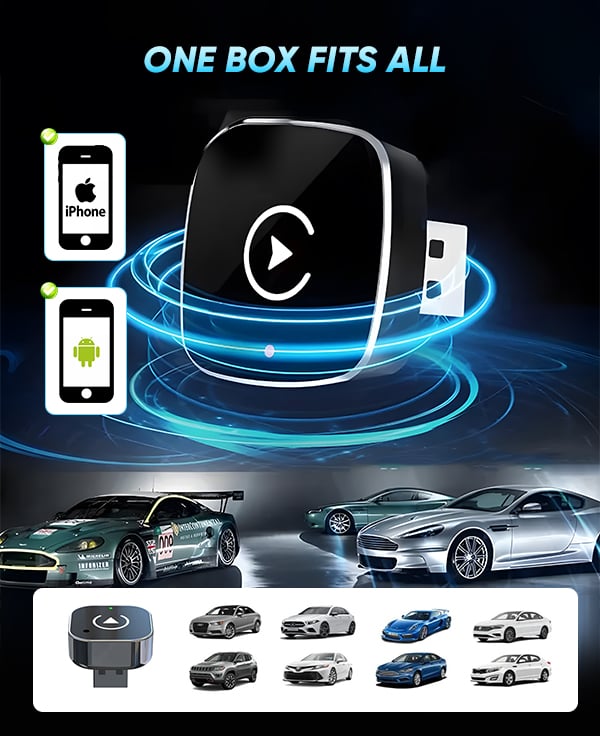 BilSmart™ Trådlös CarPlay & Android Auto Adapter
