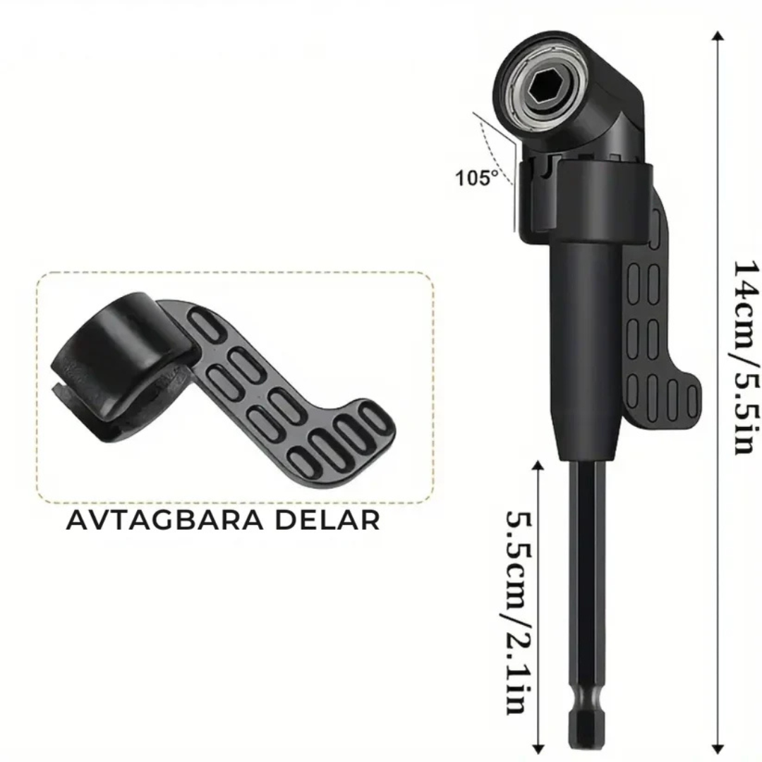 Vinkelverktygssats™ | Skruva där andra ger upp – nå varje hörn enkelt