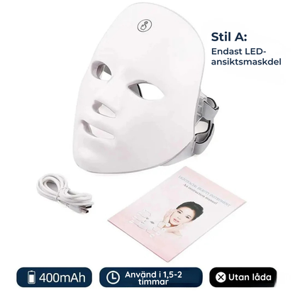 RödLjusMask™ – LED-Ansiktsmask för Hud & Lyster