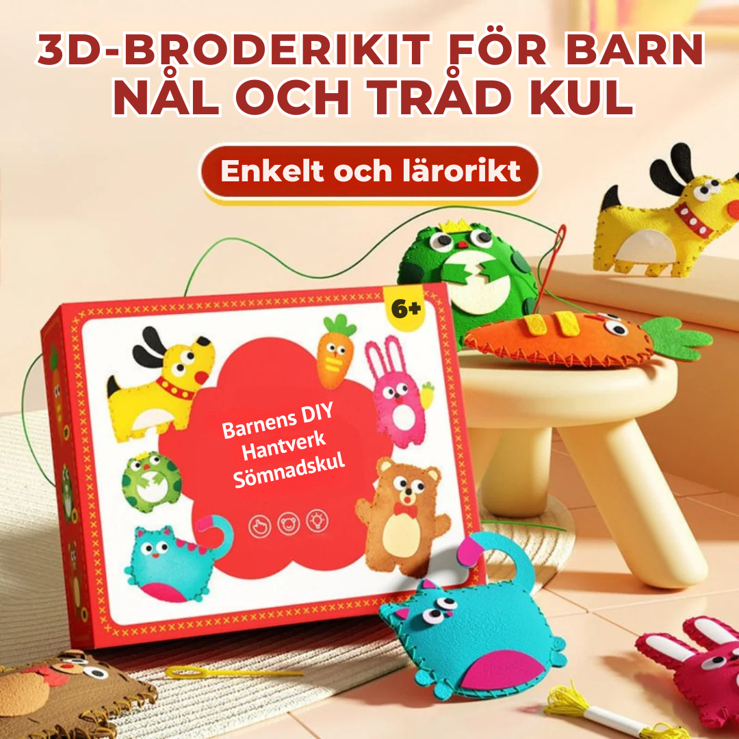 MiniSy™ 3D Broderikit för Barn