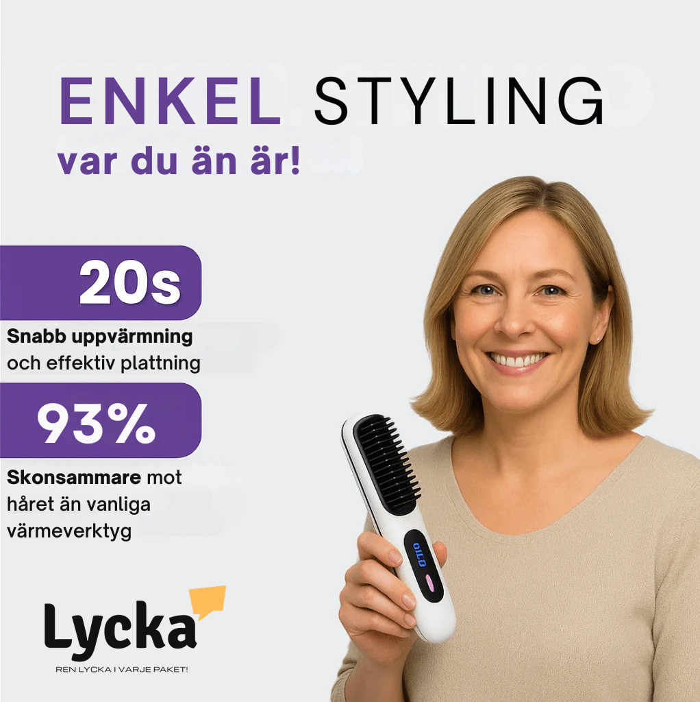 LyckaBrush™ Perfekt hår på 5 minuter