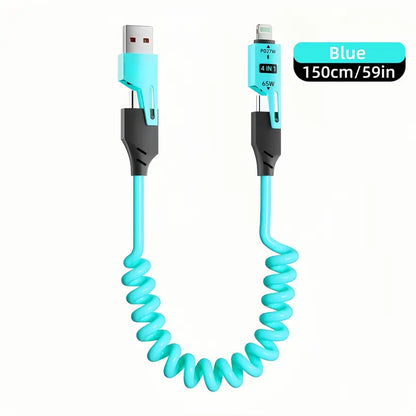 FlexiLadd™ 4-i-1 Utdragbar Laddkabel