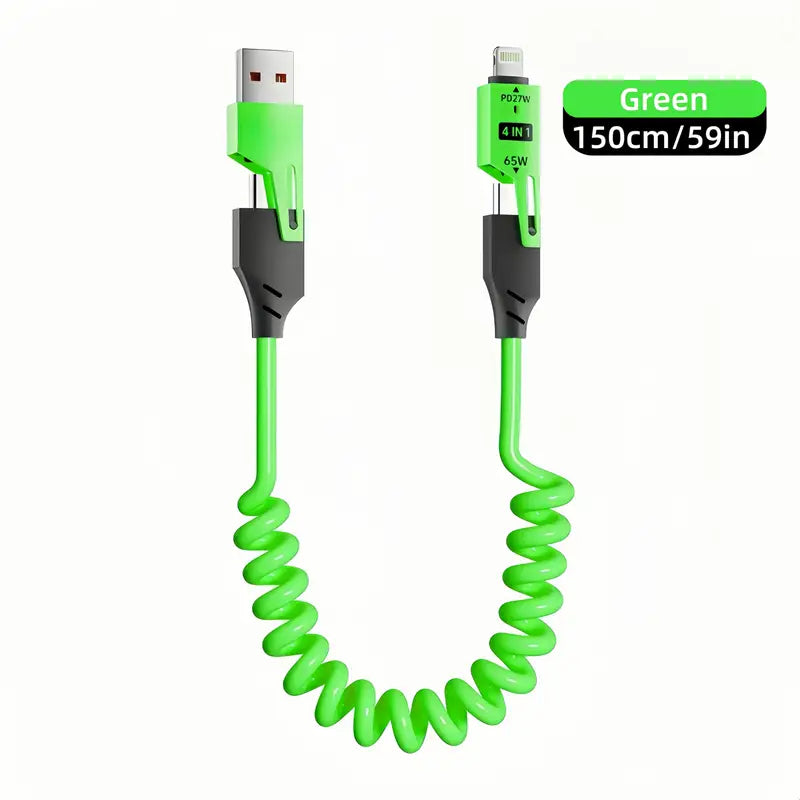 FlexiLadd™ 4-i-1 Utdragbar Laddkabel