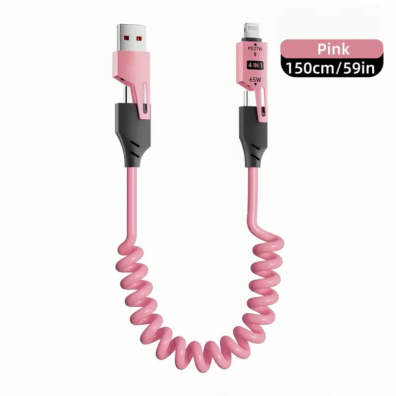 FlexiLadd™ 4-i-1 Utdragbar Laddkabel