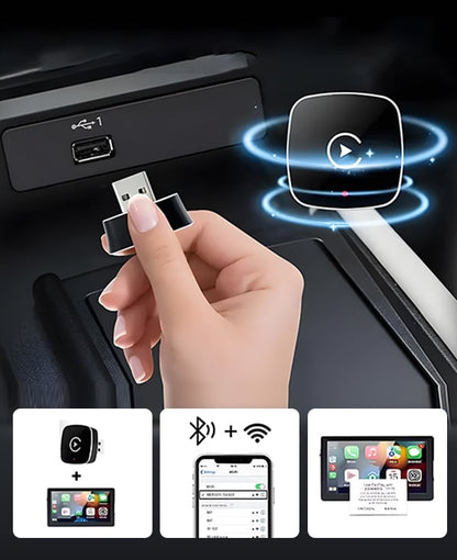 BilSmart™ Trådlös CarPlay & Android Auto Adapter